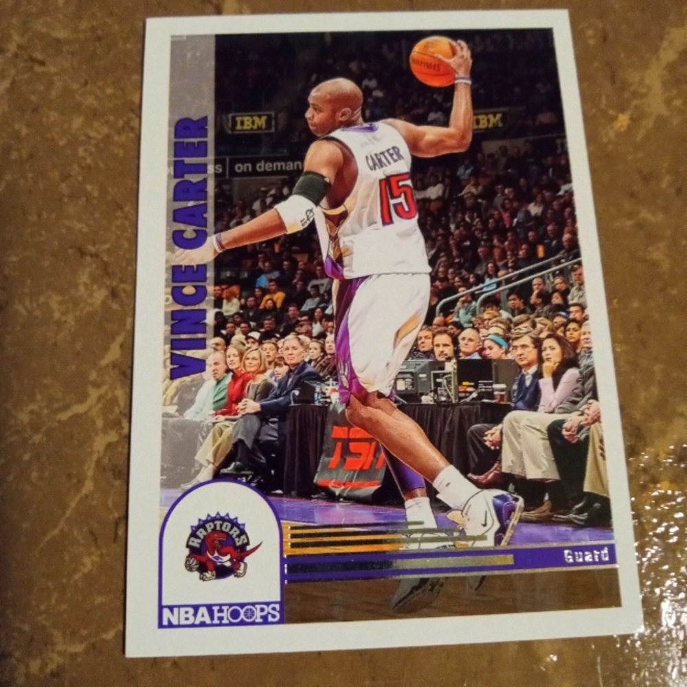 Vince Carter Toronto Raptors NBA Card.